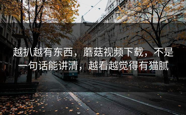 越扒越有东西，蘑菇视频下载，不是一句话能讲清，越看越觉得有猫腻