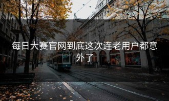 每日大赛官网到底这次连老用户都意外了
