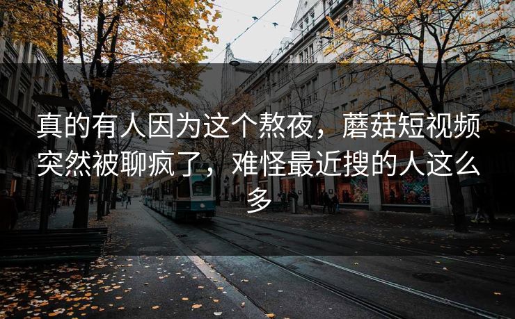 真的有人因为这个熬夜,蘑菇短视频突然被聊疯了,难怪最近搜的人这么多 真的有人因为这个熬夜,蘑菇短视频突然被聊疯了,难怪最近搜的人这么多